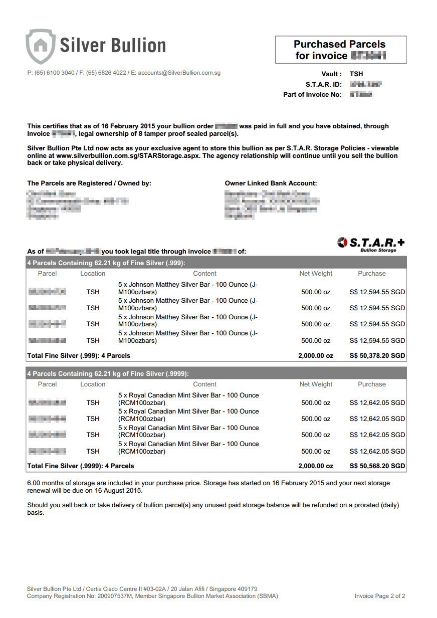 Ownership Transfers (Invoices)